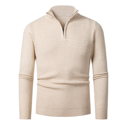 Herren Pullover Strick Modern Hochkragen Berlin Style