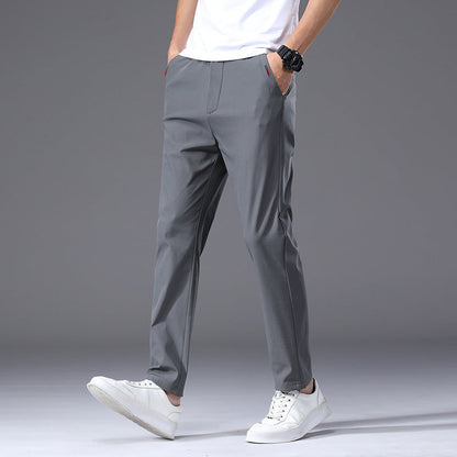 Herren Chino-Hose Bequem Elastisch Modern