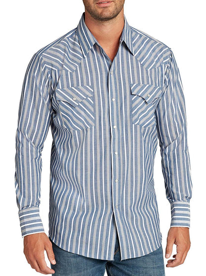 Herren Westernhemd Modern Cowboyshemd Grau