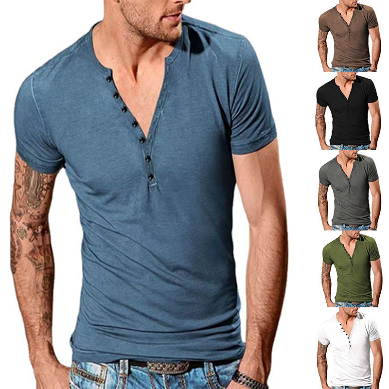 Herren T-Shirt Kurzarm Freizeitshirt Trendig Modern