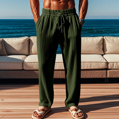 Herren Strandhose Bequem Elastisch Modern Rippdesign