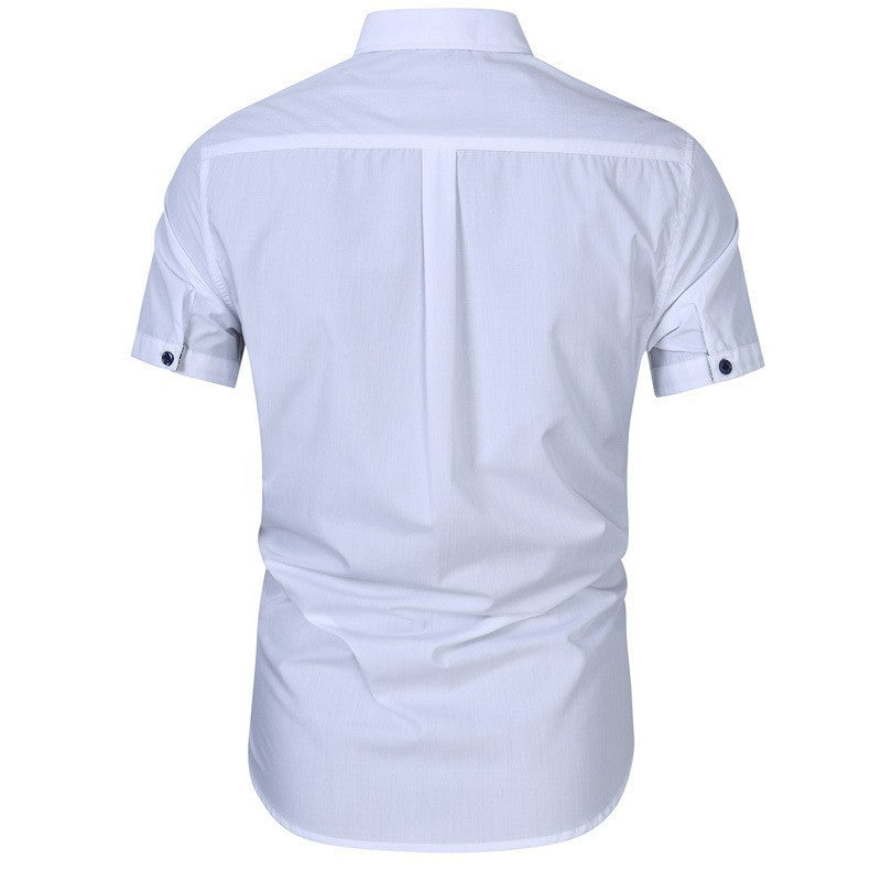 Herren Kurzarmhemd Modern Eleganter Kragen Berlin Stil