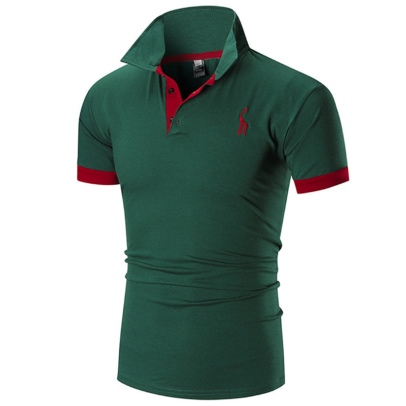 Herren Poloshirt Slim Fit Moderner Kragen