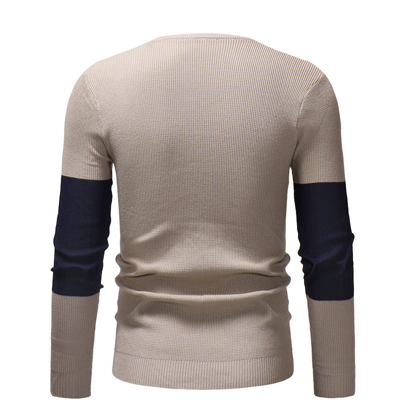 Herren Strickpullover Modern mit Farbblock Design Trendy