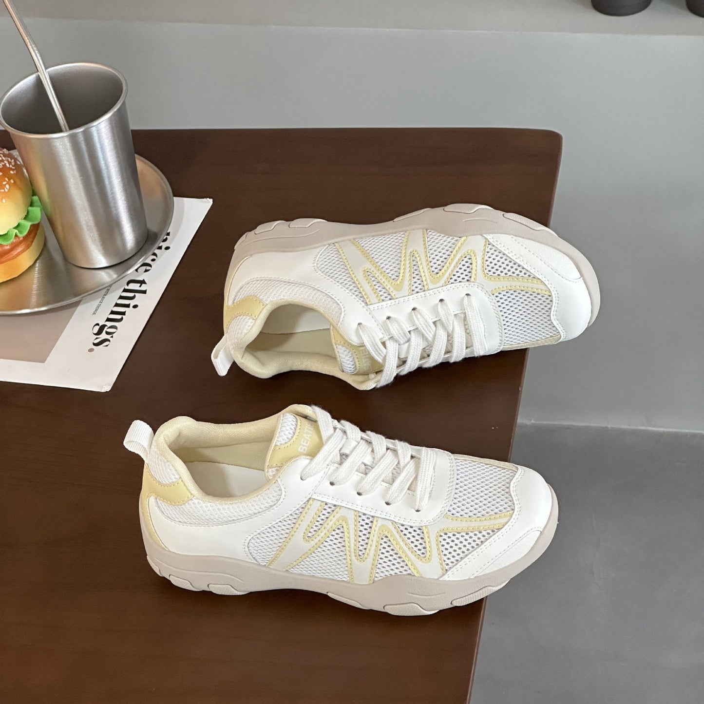 Damen Laufschuhe Atmungsaktiv Gel-Dämpfung Sport Sneaker