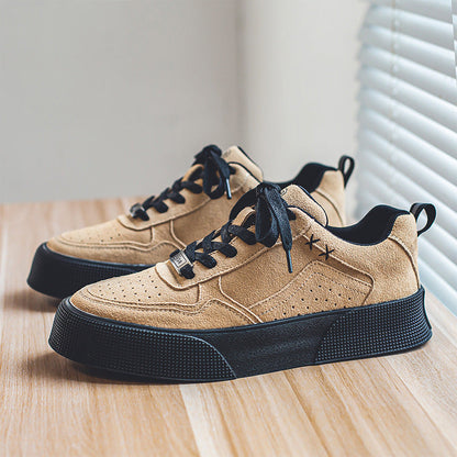 Damen Sneaker Sportlich Velours Leder Schuhe
