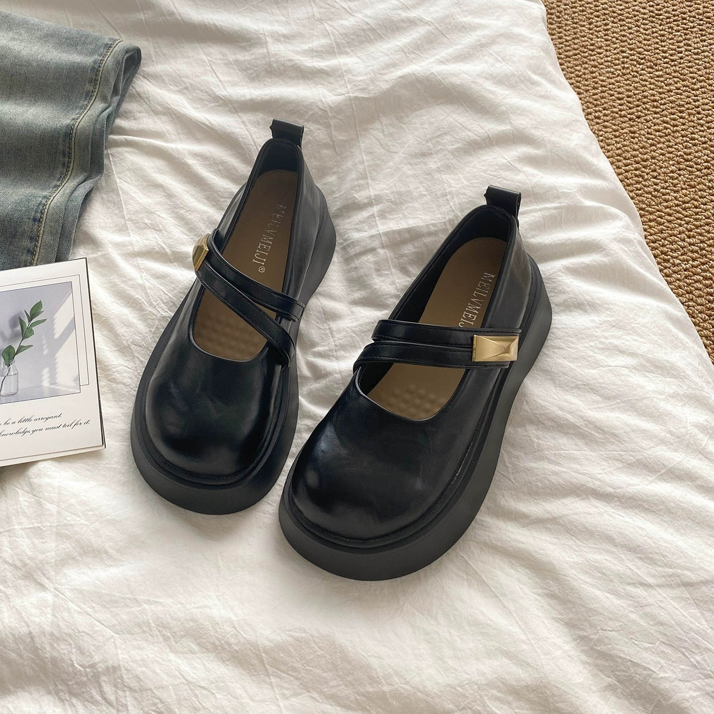 Damen Lederschuhe Riemchen Komfortschuhe Modern
