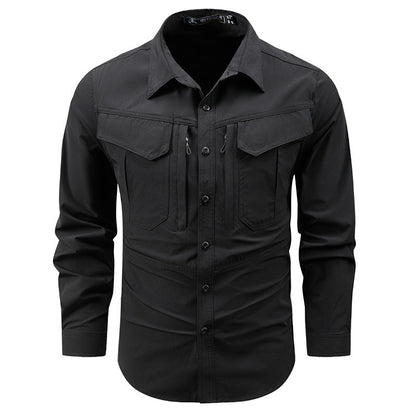Funktionales Outdoor-Hemd Herren mit Taschen Sportlich