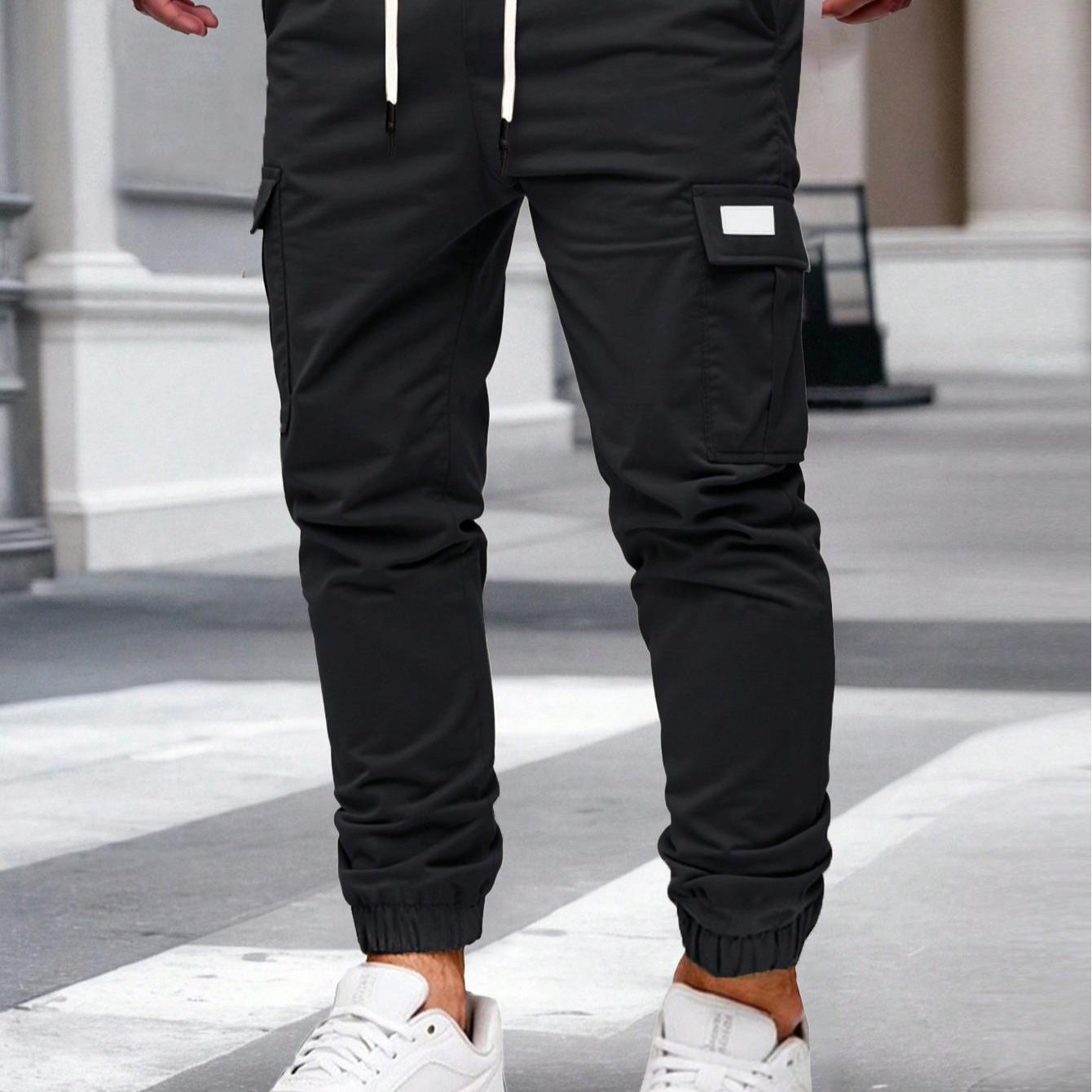 Herren Cargo-Hose Elastisch Bequem Vieltaschen