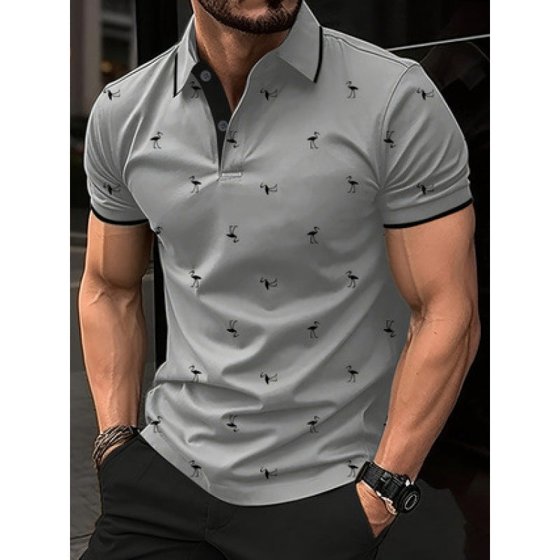 Herren Polo-Shirt Bedruckt Modern Berlin Style