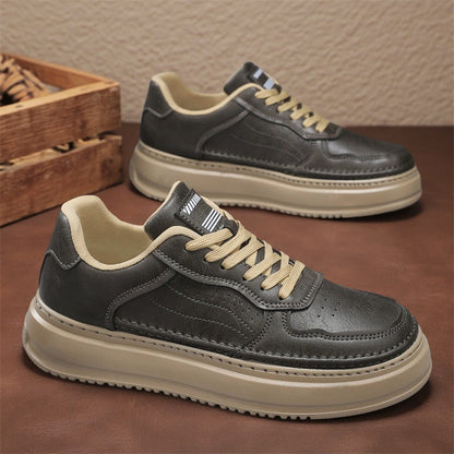 Damen Leder Sneaker Elegante Schuhe Bequem Schwarz