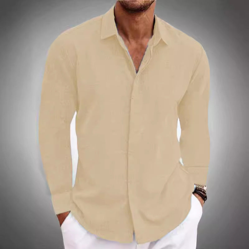 Herren Hemd Modern Strukturstoff Elegant