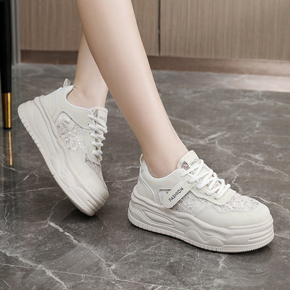 Damen Sneaker Modisch Komfortabel Mit Netzstoff