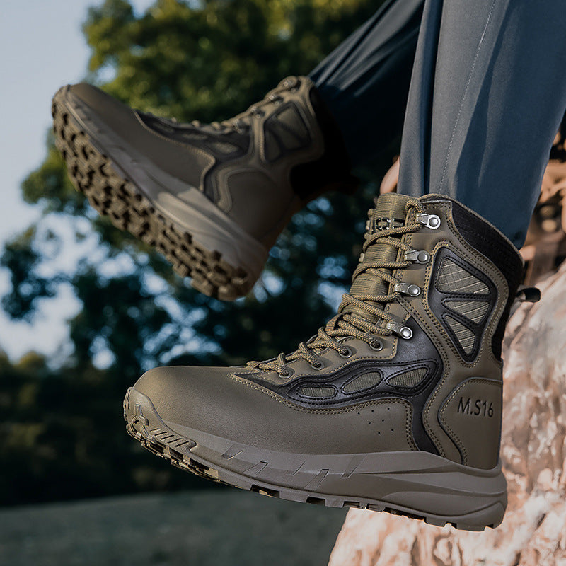Herren Tactical Stiefel Robust Knöchelschutz Atmungsaktiv