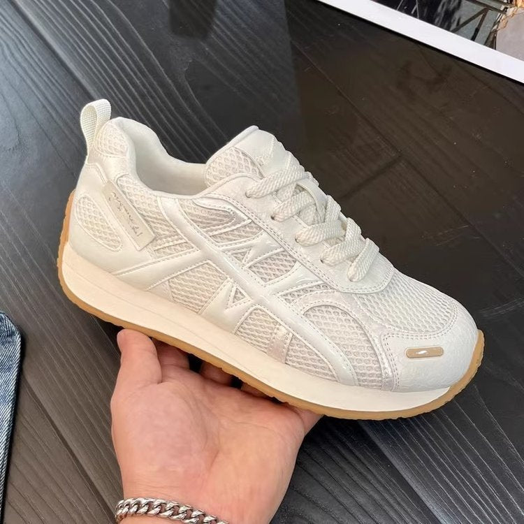 Damen Sneaker Sportlich Atmungsaktiv Metallic - BerlinGlamour