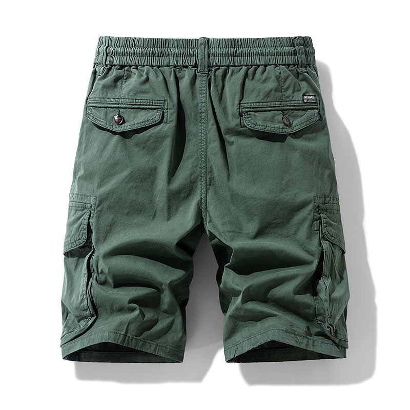 Herren Cargo Shorts Outdoor Bequem Mit Vielen Taschen Elastisch