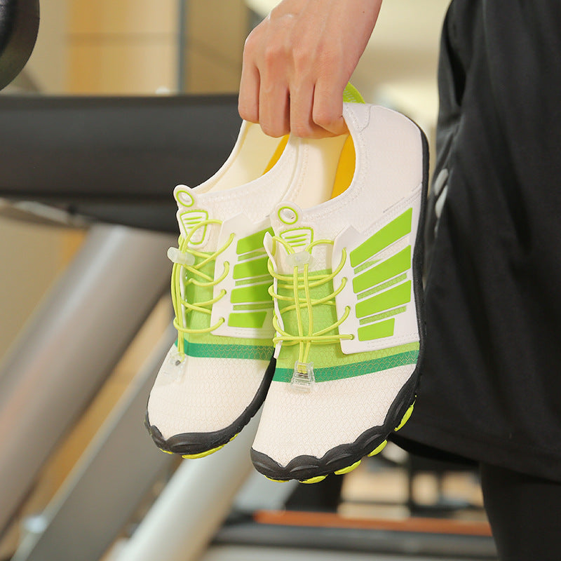 Damen Fitnessschuhe Laufschuhe Schnellschnürsystem Sportlich