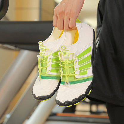 Damen Fitnessschuhe Laufschuhe Schnellschnürsystem Sportlich