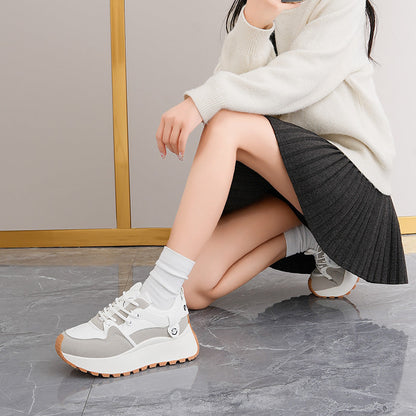 Damen Sneaker Chunky Sportlich Bequem Rutschfest