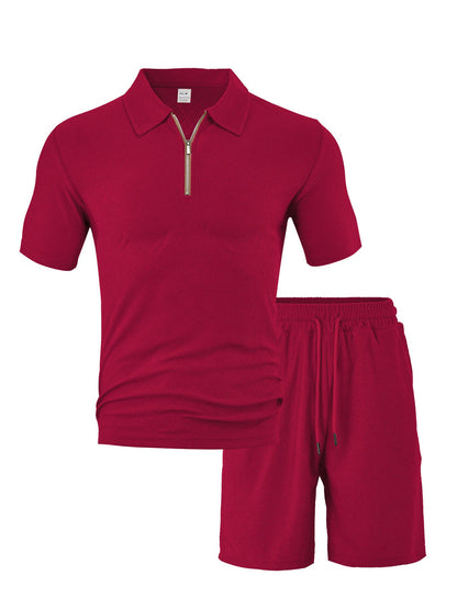 Herren Sportset Kurzarm Baumwolle Modern