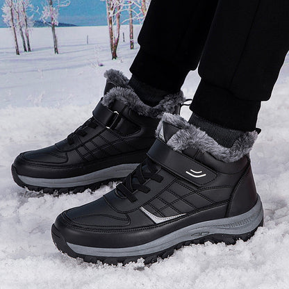 Damen Winterstiefel Isoliert Warm Klettschließe Schnee - BerlinGlamour