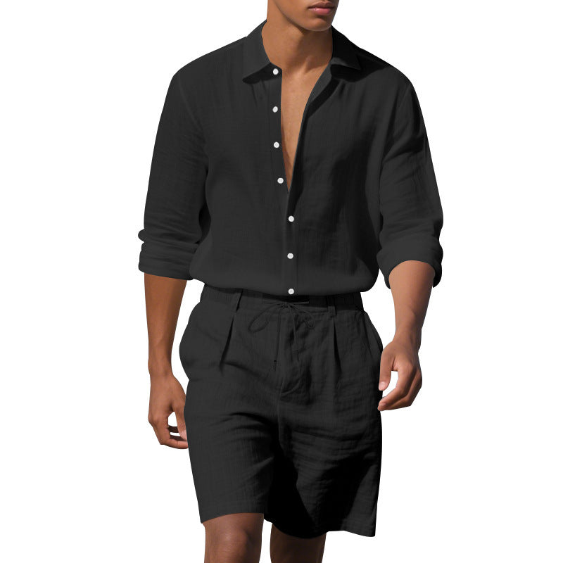 Herren Kurzarmhemd Elegantes Slimfit Modern