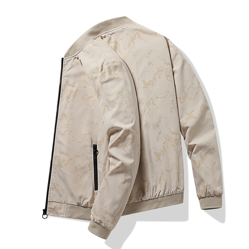 Herren Bomberjacke Sportlich Modern mit Farbenfrohem Print