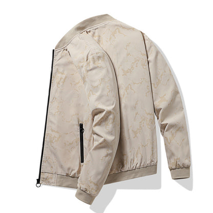 Herren Bomberjacke Sportlich Modern mit Farbenfrohem Print