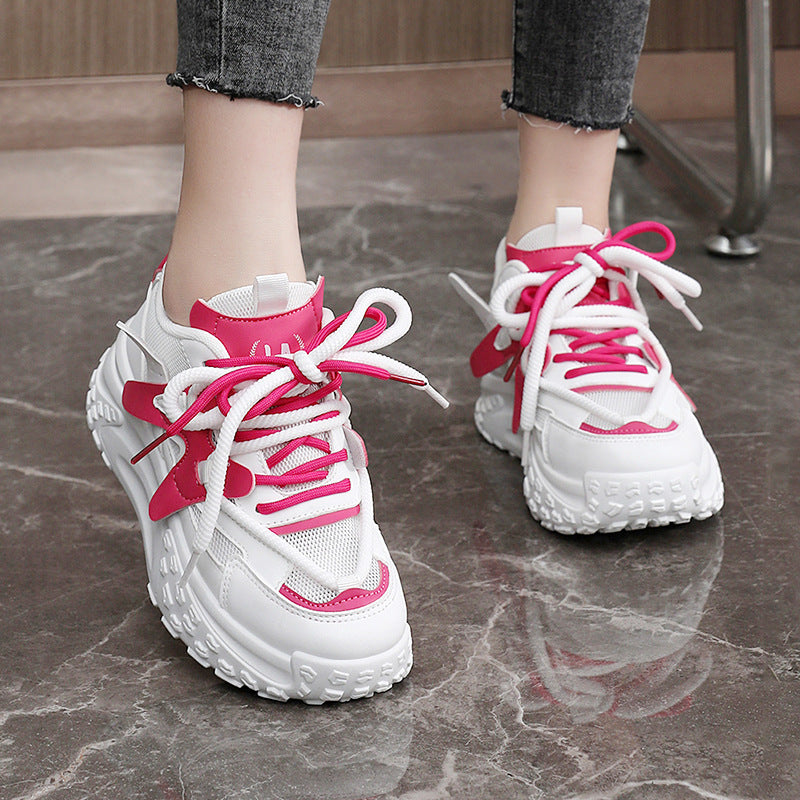 Damen Sneaker Chunky Trendy atmungsaktiv Komfort