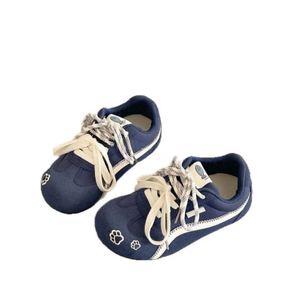 Damensneaker Sportlich Freizeit Pfotenmuster Damen Schuhe
