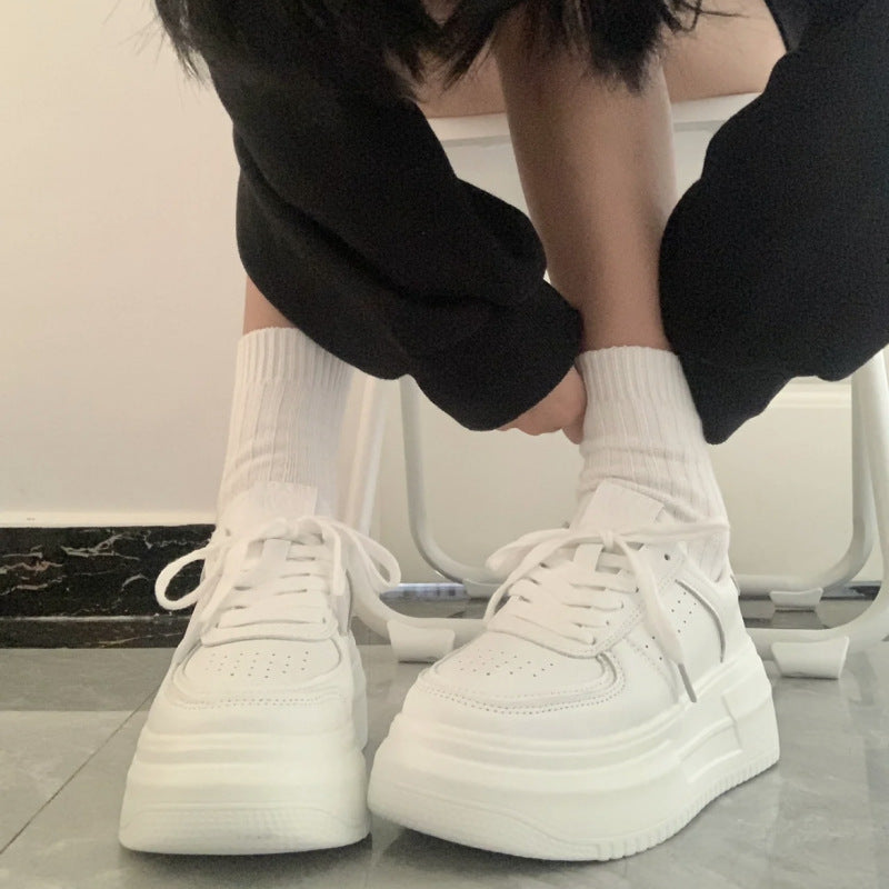 Damen Sneaker Plattform Bequem Gepolstert Modisch