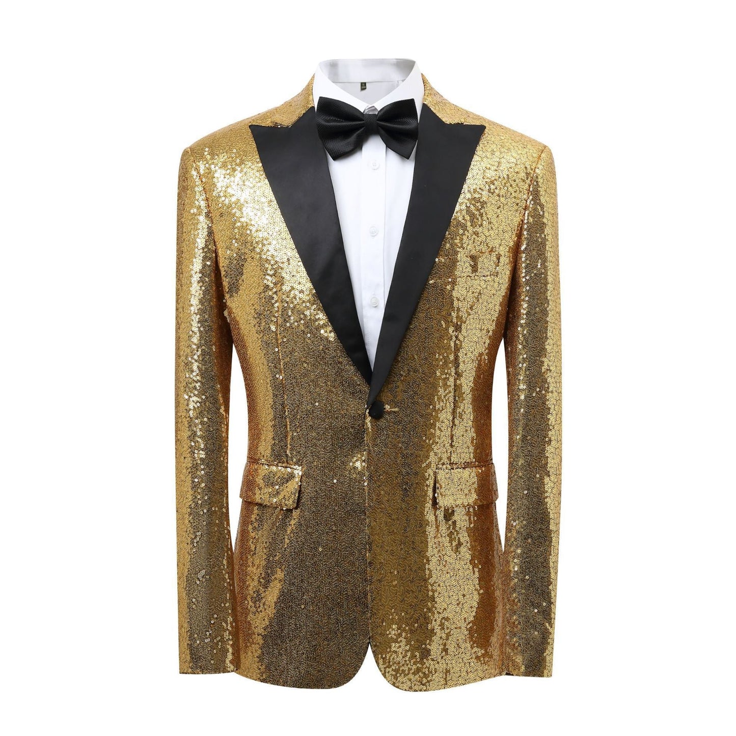 Glamouröser Smoking Blazer Herren Pailletten-Anzug Elegant