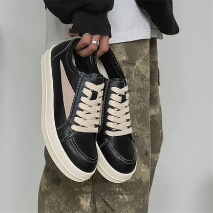 Damen Sneaker Weiches Leder Moderne Schuhe