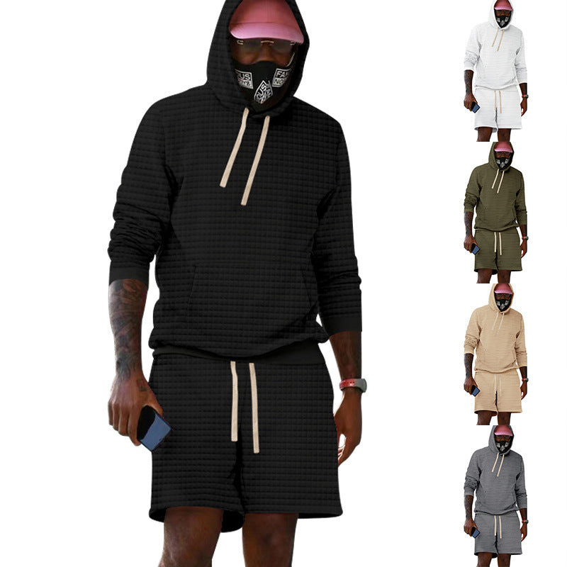 Herren Sport Set Hoodie Shorts bequem lässig