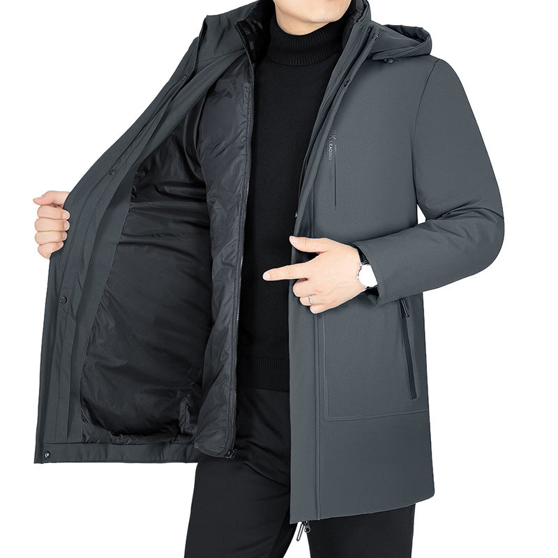 Herren Winterjacke Wasserdicht Warm mit Kapuze