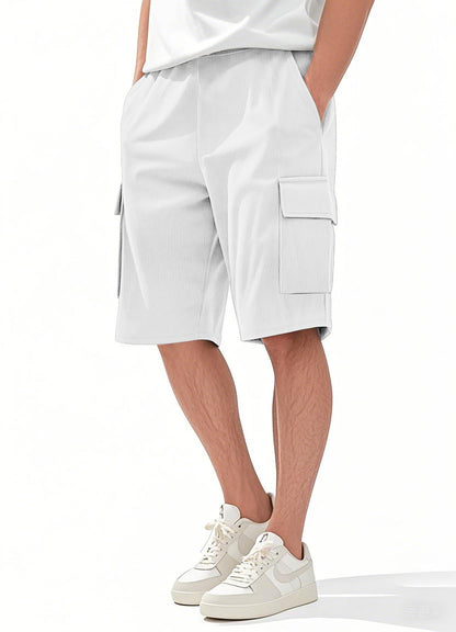 Herren Cargo Shorts Modern Streifen Design Praktisch