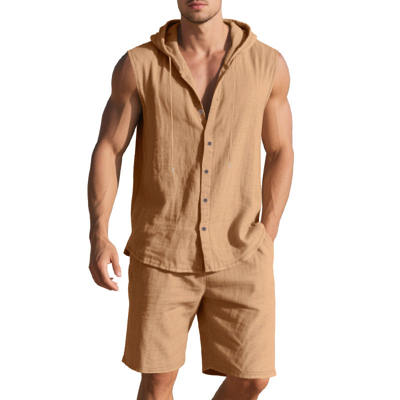 Herren Sportswear Set KURZARM Hoodie und Shorts