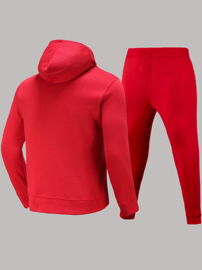 Herren Sweatanzug Modern Logo Druck Sportlich