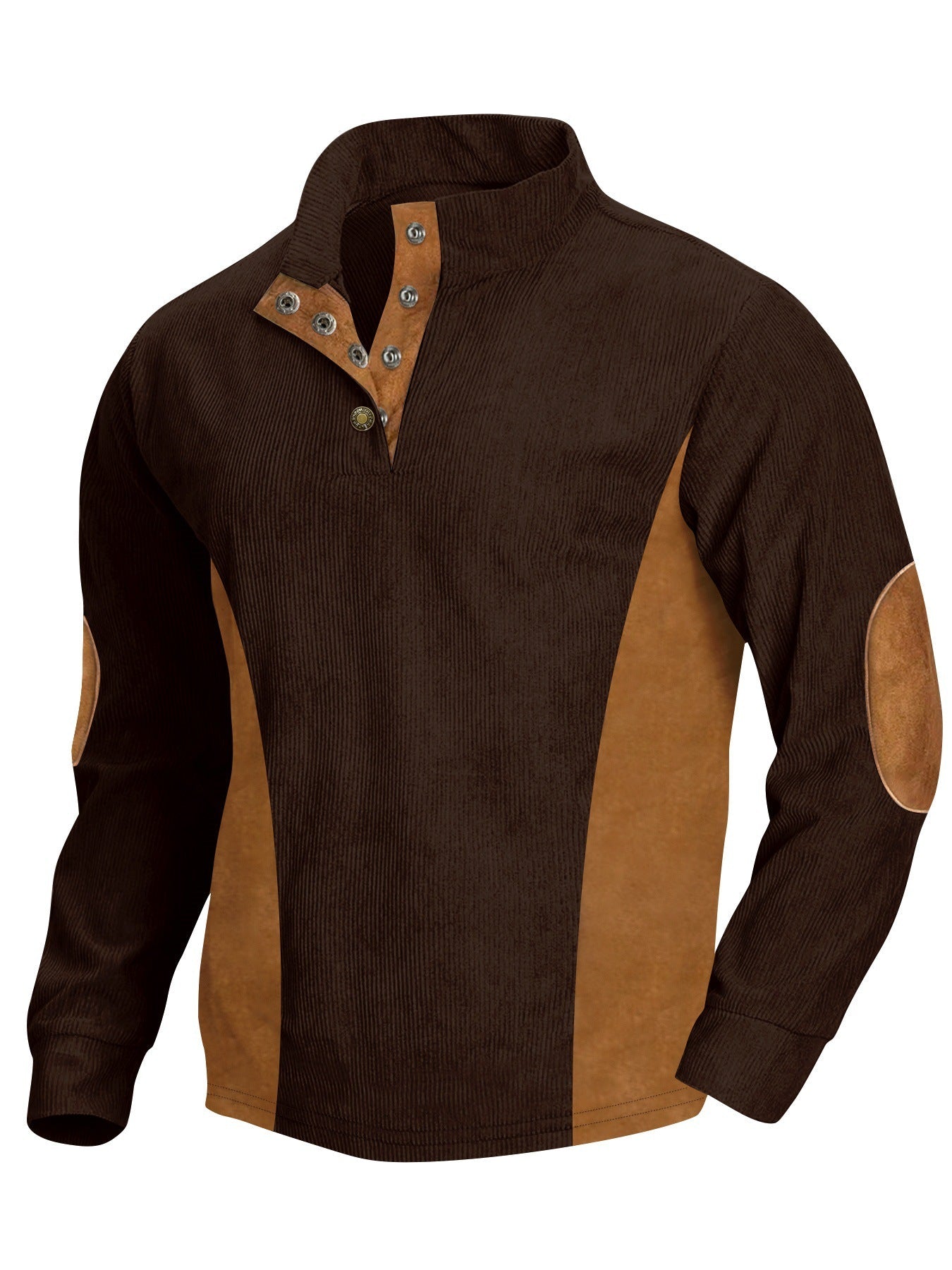 Herren Langarm-Shirt Modern Ripp-Design Elegantes Design