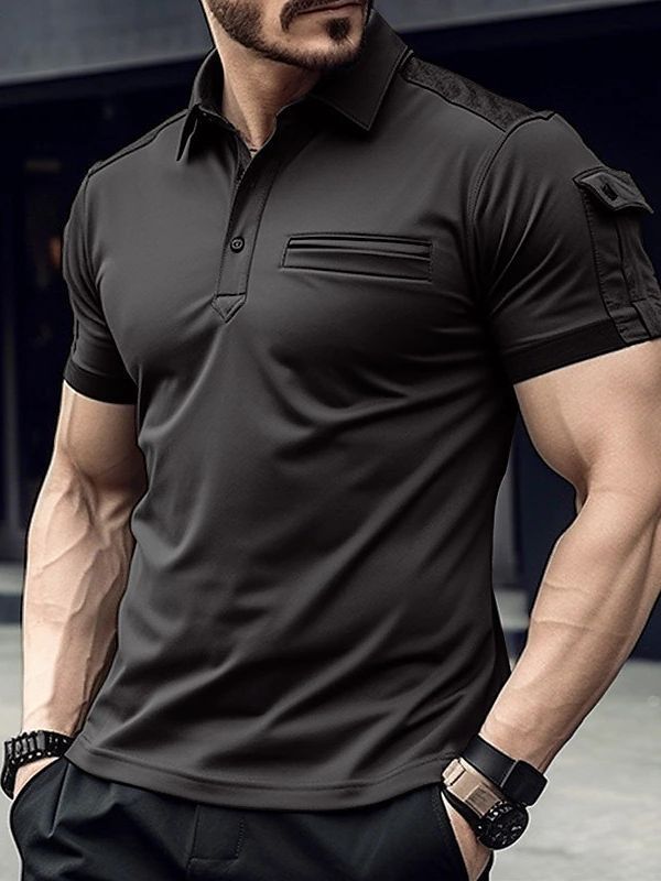 Herren Polo Shirt Feuchtigkeitstransport Technologie Sportlich