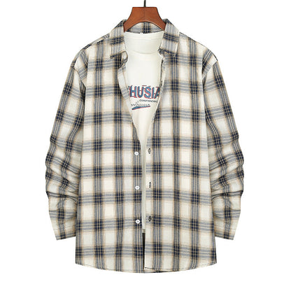 Herren Flanellhemd Karomuster Bequem Modern