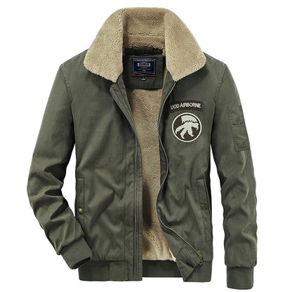Herren Übergangsjacke Warm Sherpa-Futter Outdoor