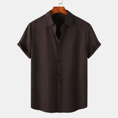 Herren Kurzarmhemd Atmungsaktiv Komfortabel Elegantes Design