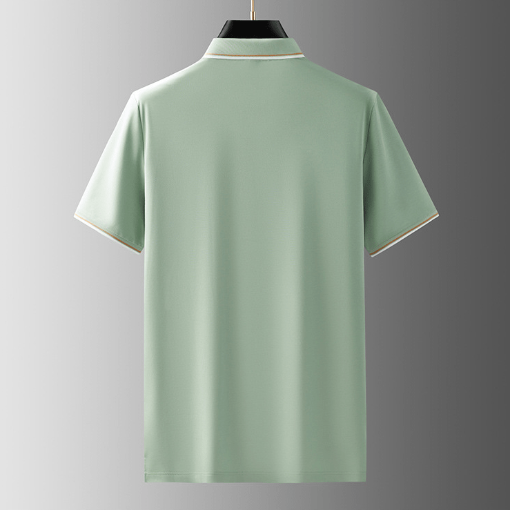 Herren Poloshirt Seide Elegantes Qualitätsshirt