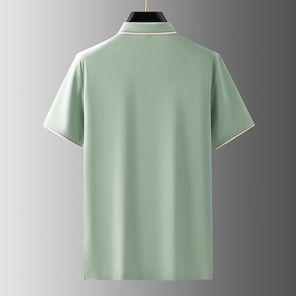 Herren Poloshirt Seide Elegantes Qualitätsshirt