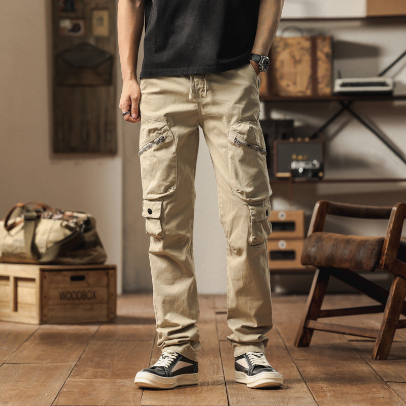 Herren Cargo-Hose Robust Vieltaschen Verstellbar Modern - BerlinGlamour