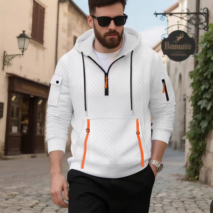 Herren Hoodie Modern mit Struktur und Taschen