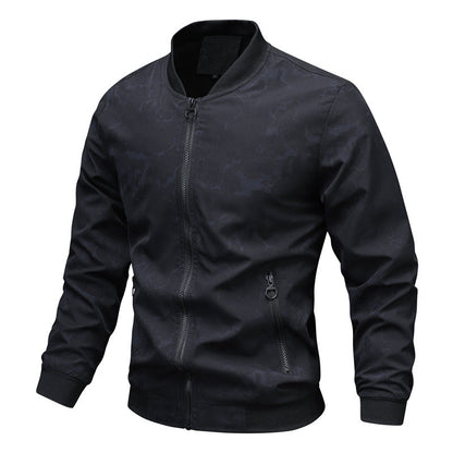 Herren Bomberjacke Sportlich Modern mit Farbenfrohem Print