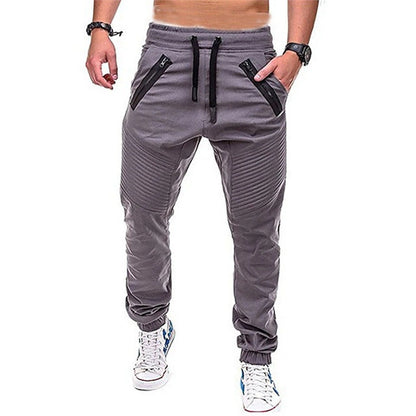 Herren Jogginghose Modern Elastisch Mit Reißverschluss