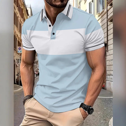 Herren Poloshirt Streifen Modern Baumwolle Berlin - BerlinGlamour